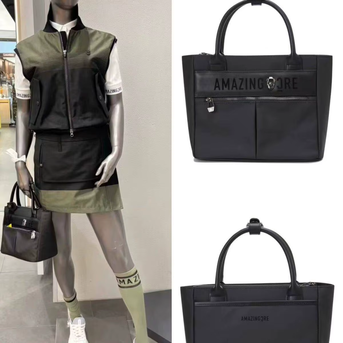 Sac à main de golf pour femme, grande capacité, sac à bandoulière polyvalent, sac à main de sport décontracté