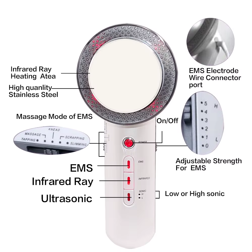 Ohio eur EMS à cavitation ultrasonique 3 en 1