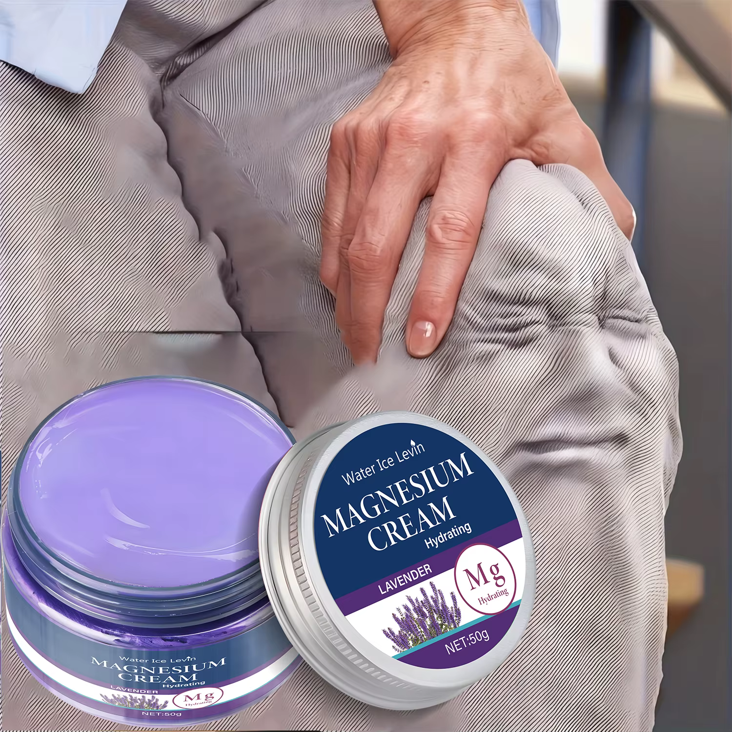 Crème Corps Magnésium Lavande | Hydratation Après-Douche | Apaisement Immédiat & Peau Douce