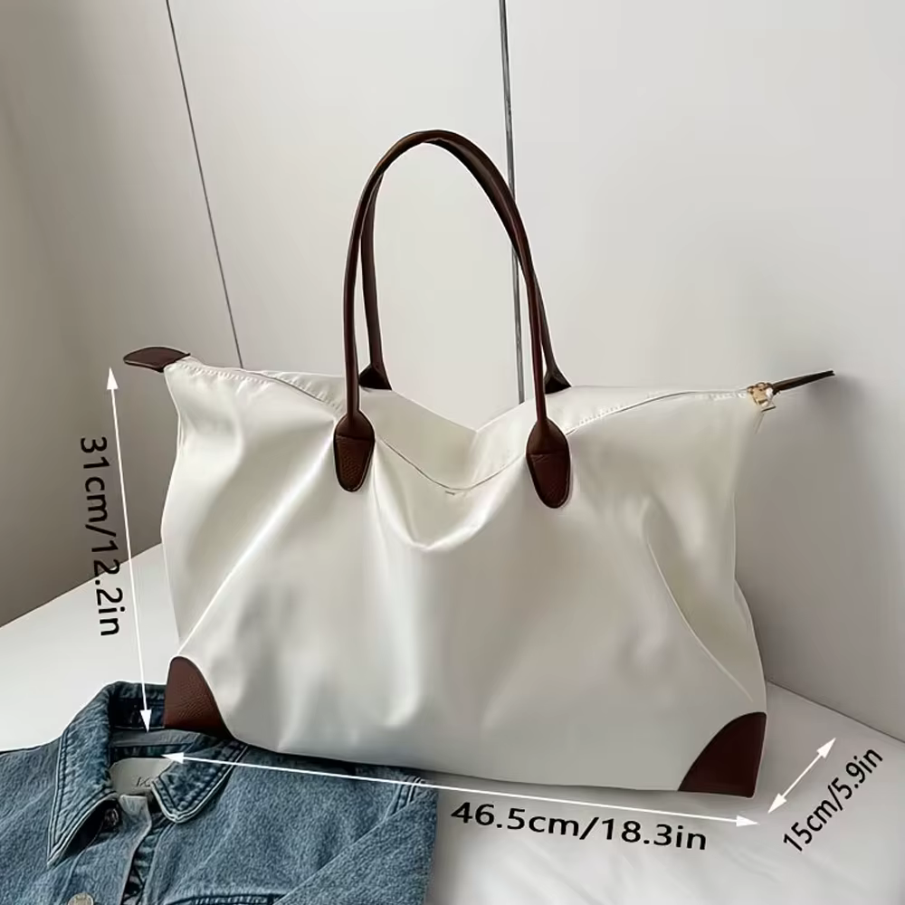 Sac fourre-tout pour femme - Grande capacité, nouveau style estival, sac à main décontracté et polyvalent, sac de voyage simple et élégant, sac de sport léger et portable, idéal pour ranger les téléph
