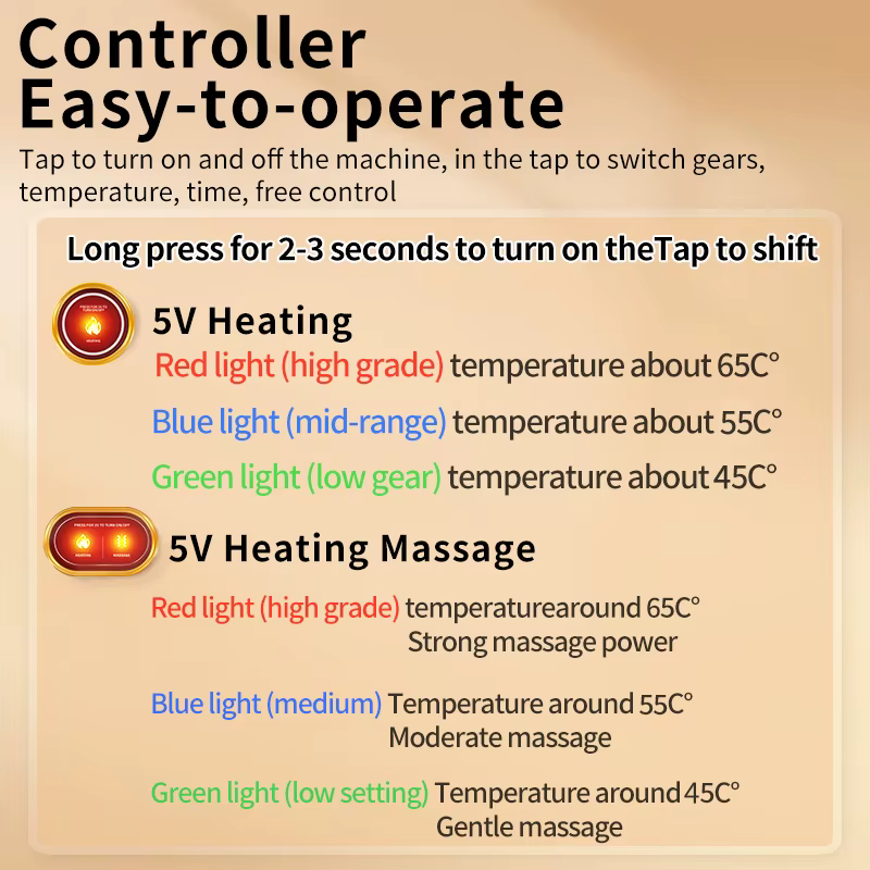 Chauffe-mains chauffant enveloppant complet avec masseur de paume, lumière rouge, pour le soulagement des mains en hiver, relaxation musculaire, compresse chaude, soulagement de la douleur