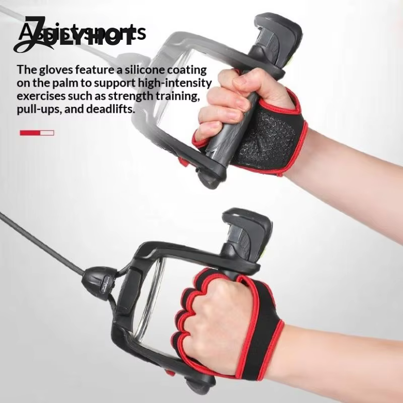 Protège-paumes pour la musculation, gants de fitness, gants d'entraînement pour la musculation, gants de musculation avec poignées pour haltères