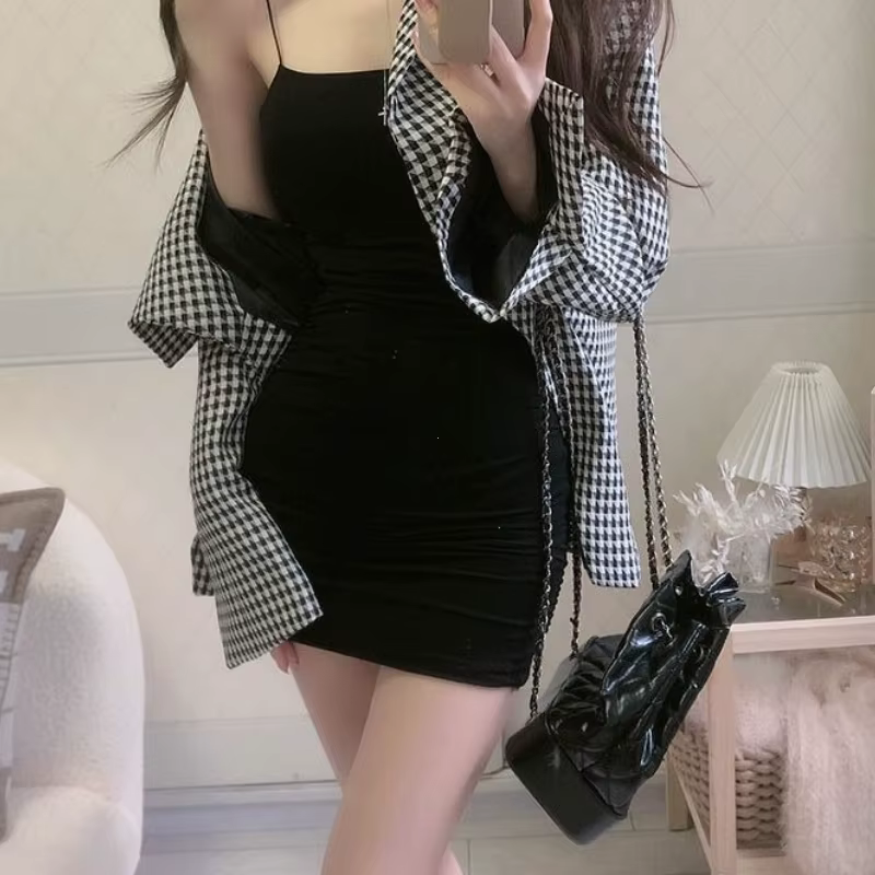 Mini robe fourreau élégante, couleur unie, sans manches, Type A, courte, Sexy, Slim, amincissante, couvrant les bras, nouvelle collection été