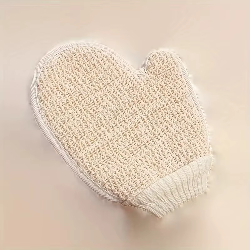 Brosse de gommage corporel en coton et lin
