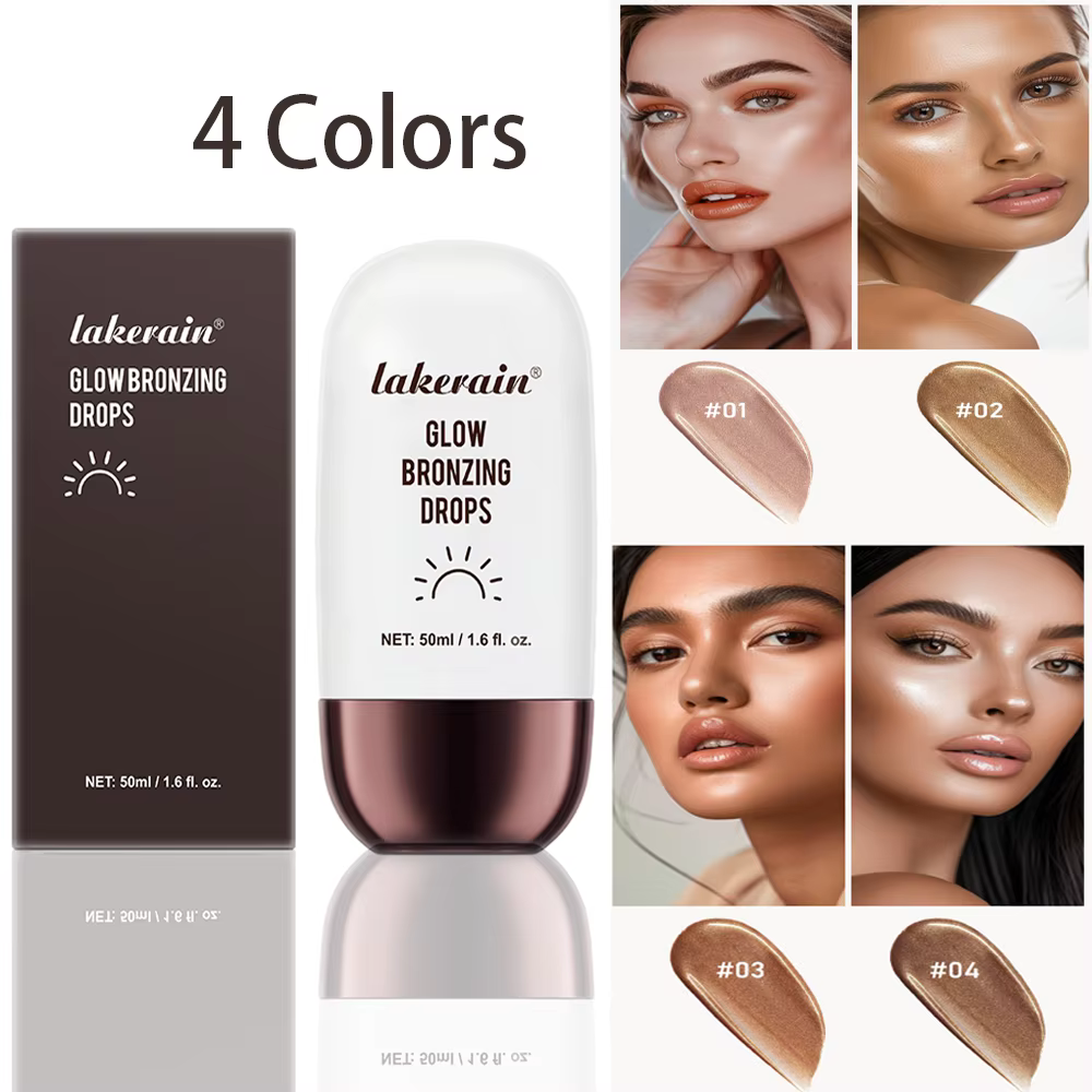 Gouttes bronzantes scintillantes