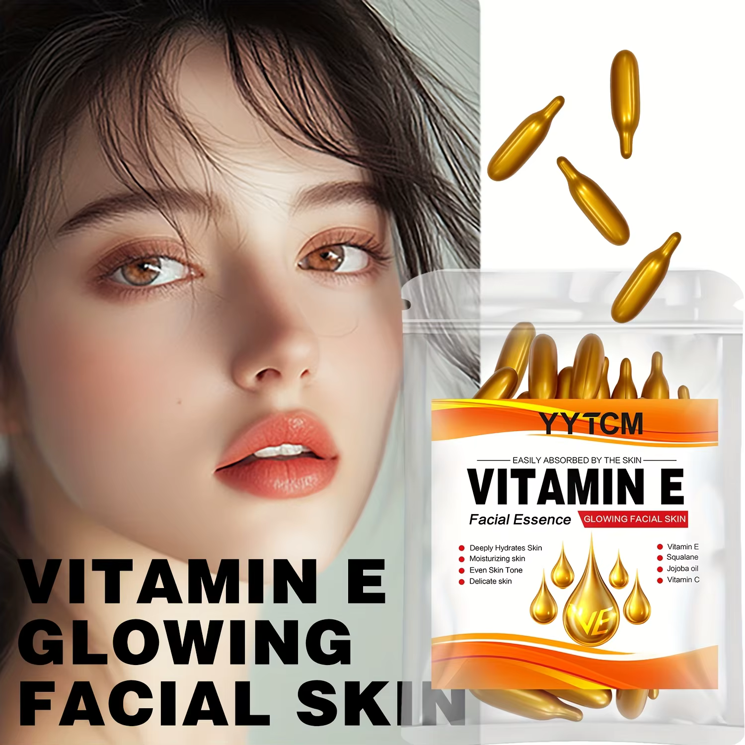 Essence en capsules hydratante en profondeur à la vitamine E