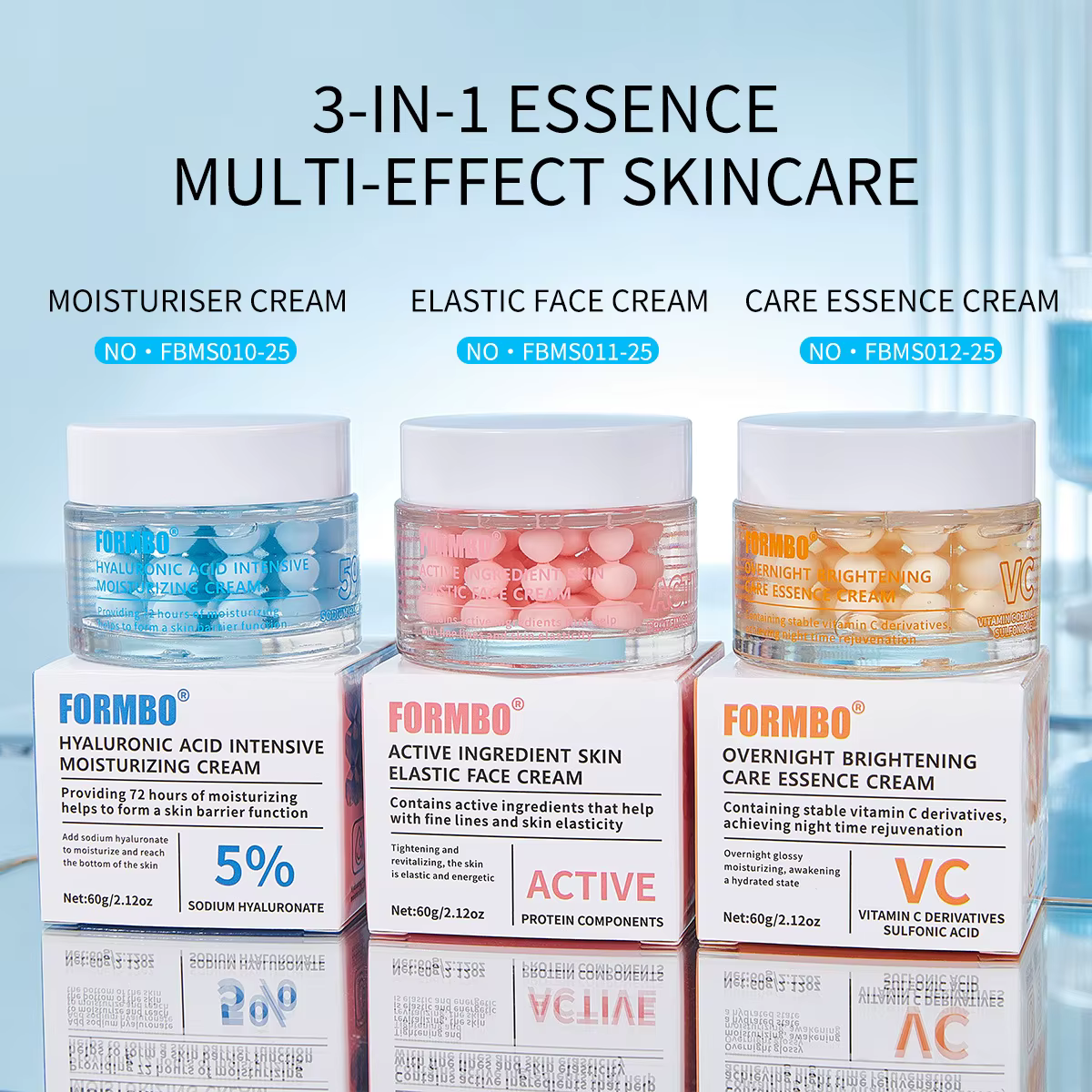 Crème hydratante pour le visage à base de protéines de collagène