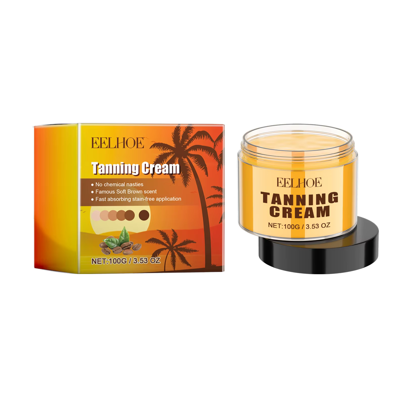 Crème bronzante autobronzante longue durée pour le corps