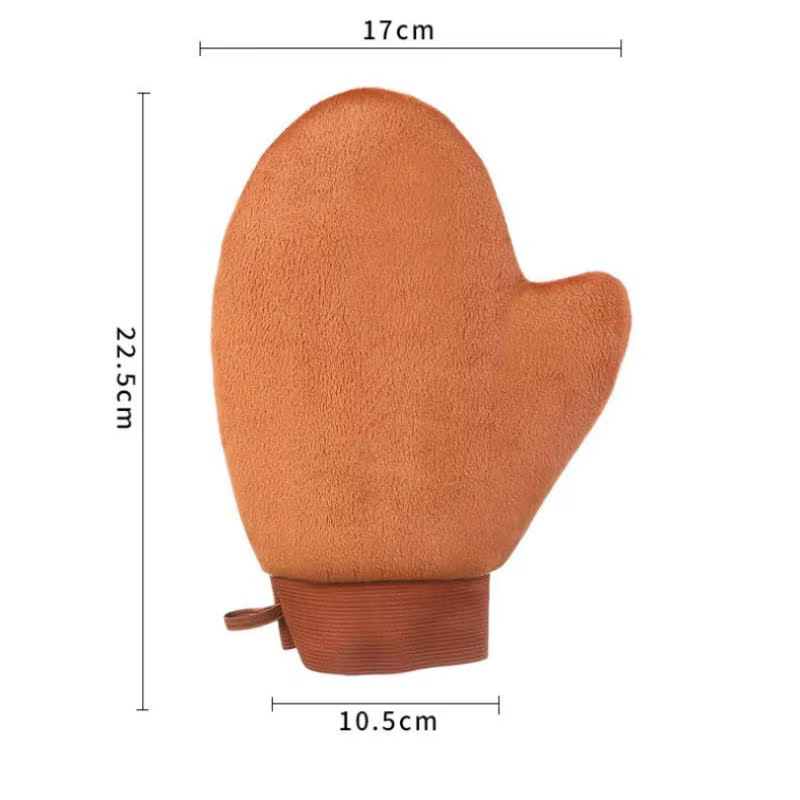 Gant applicateur de bronzage auto-bronzant double face pour lotion corporelle