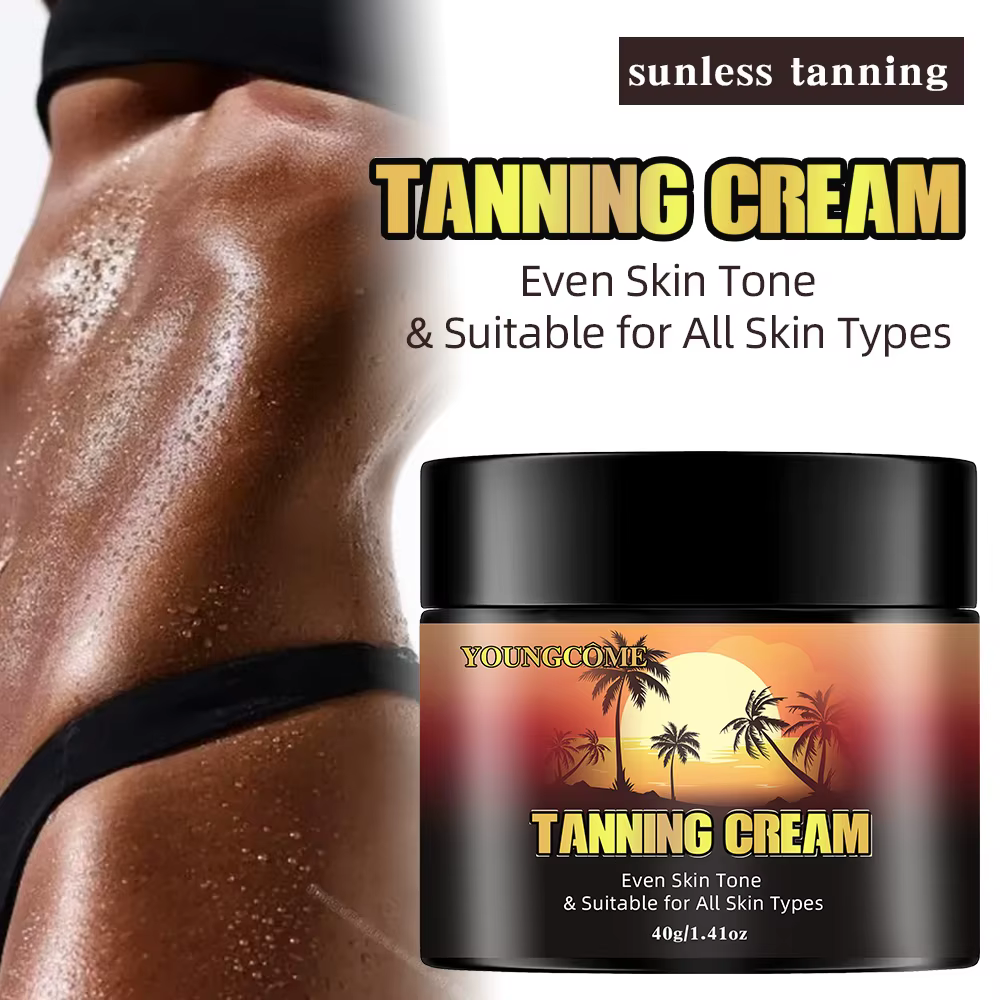 YOUNGCOME – crème accélérateur de bronzage marron brillant