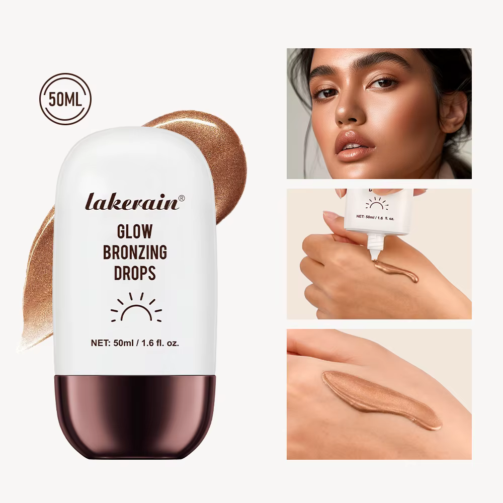 Gouttes bronzantes scintillantes
