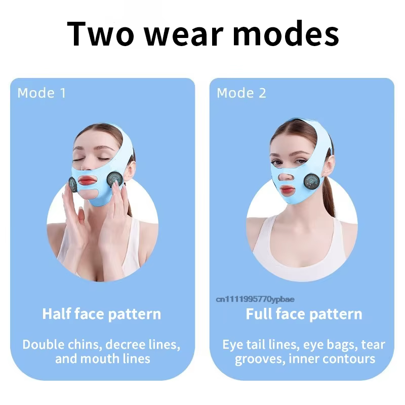 Appareil professionnel amincissant pour le visage avec micro-courant EMS - Masseur de contourment de la mâchoire pour