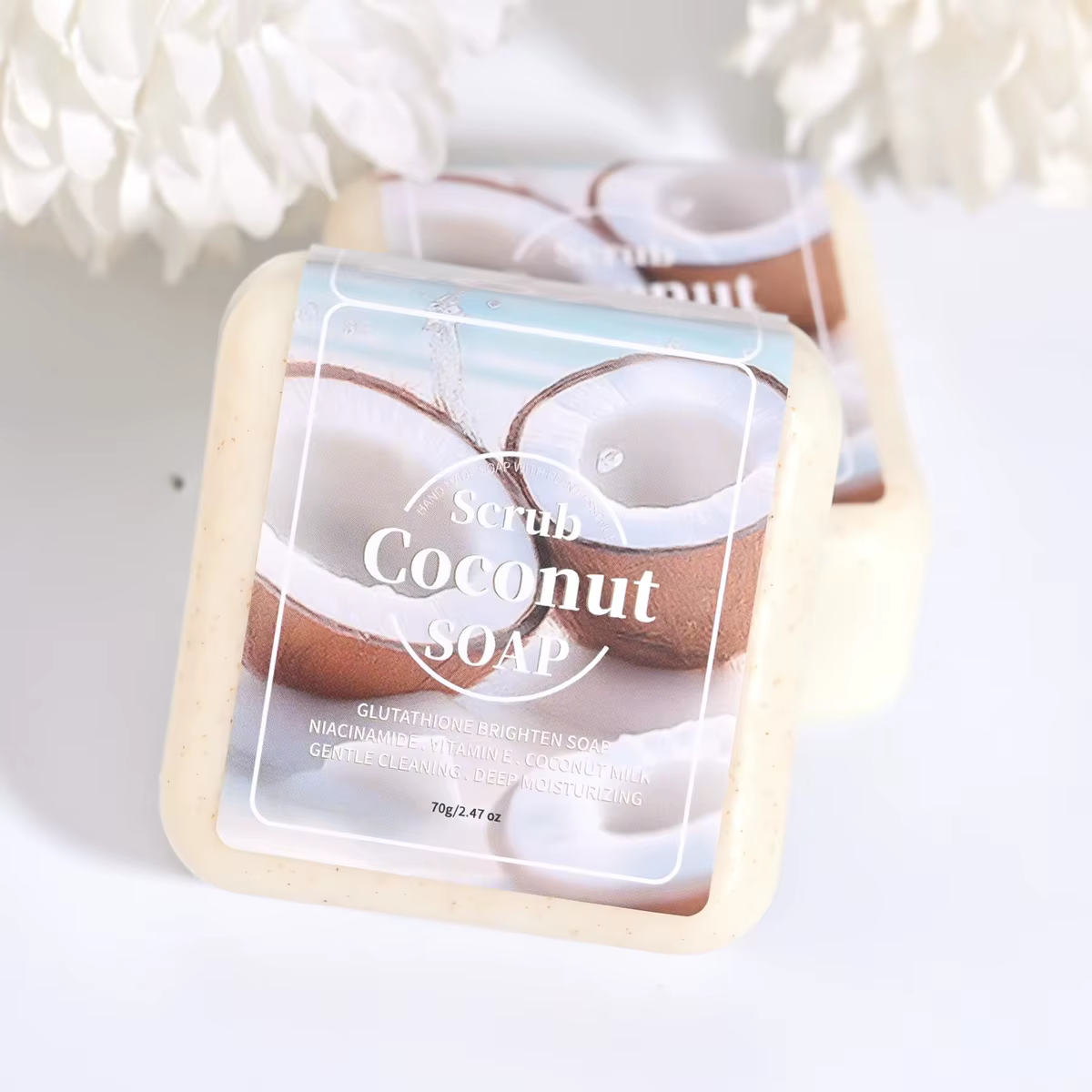 Gommage au glutathion et au noix de coco