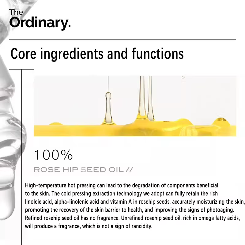 Huile de graines de cynorrhodon 100% biologique pressée à froid 30ml