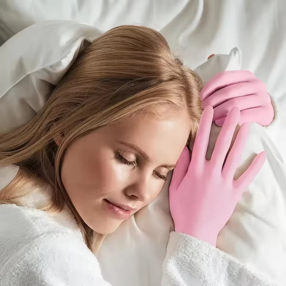 1 Paire de Gants et Chaussettes Hydratants en Silicone Anti-Fissures