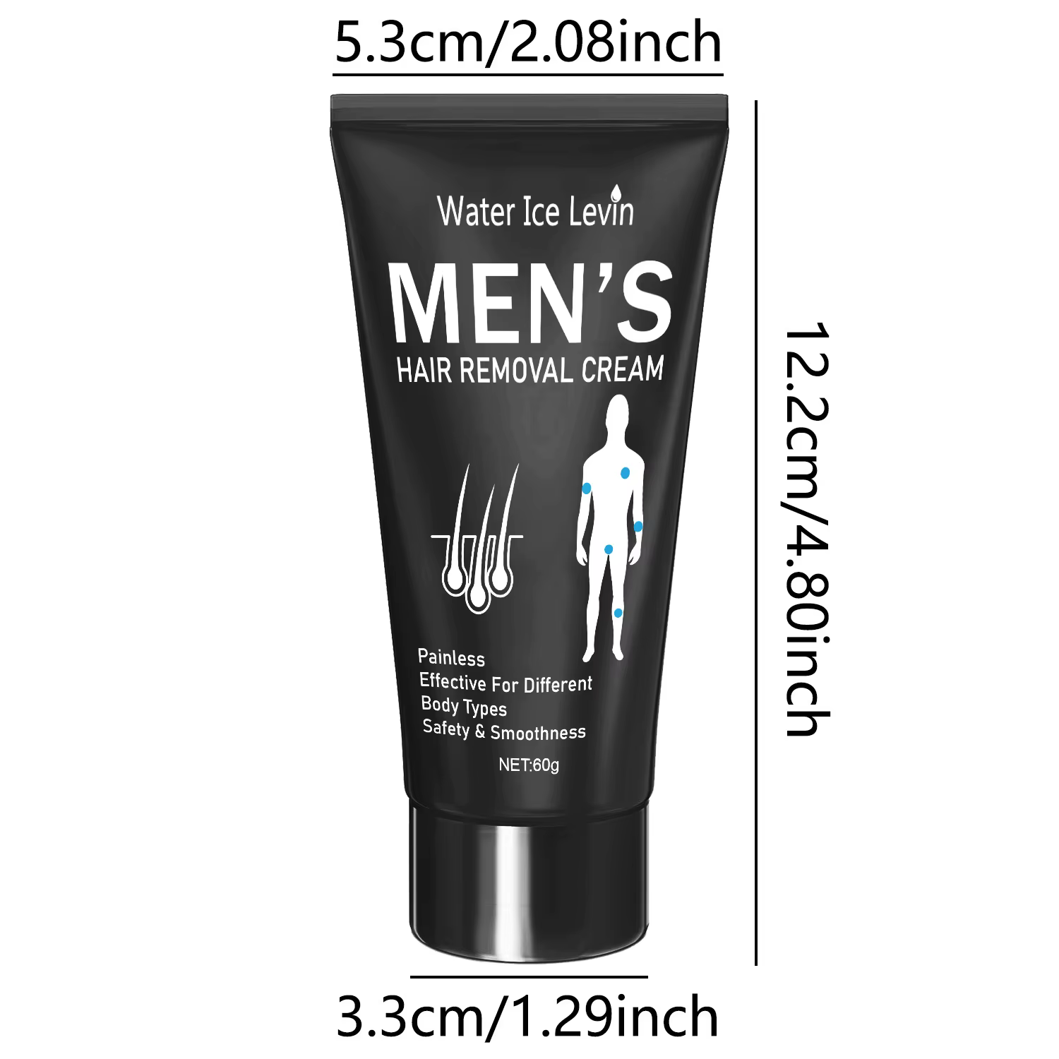 Crème dépilatoire 60g pour hommes et femmes