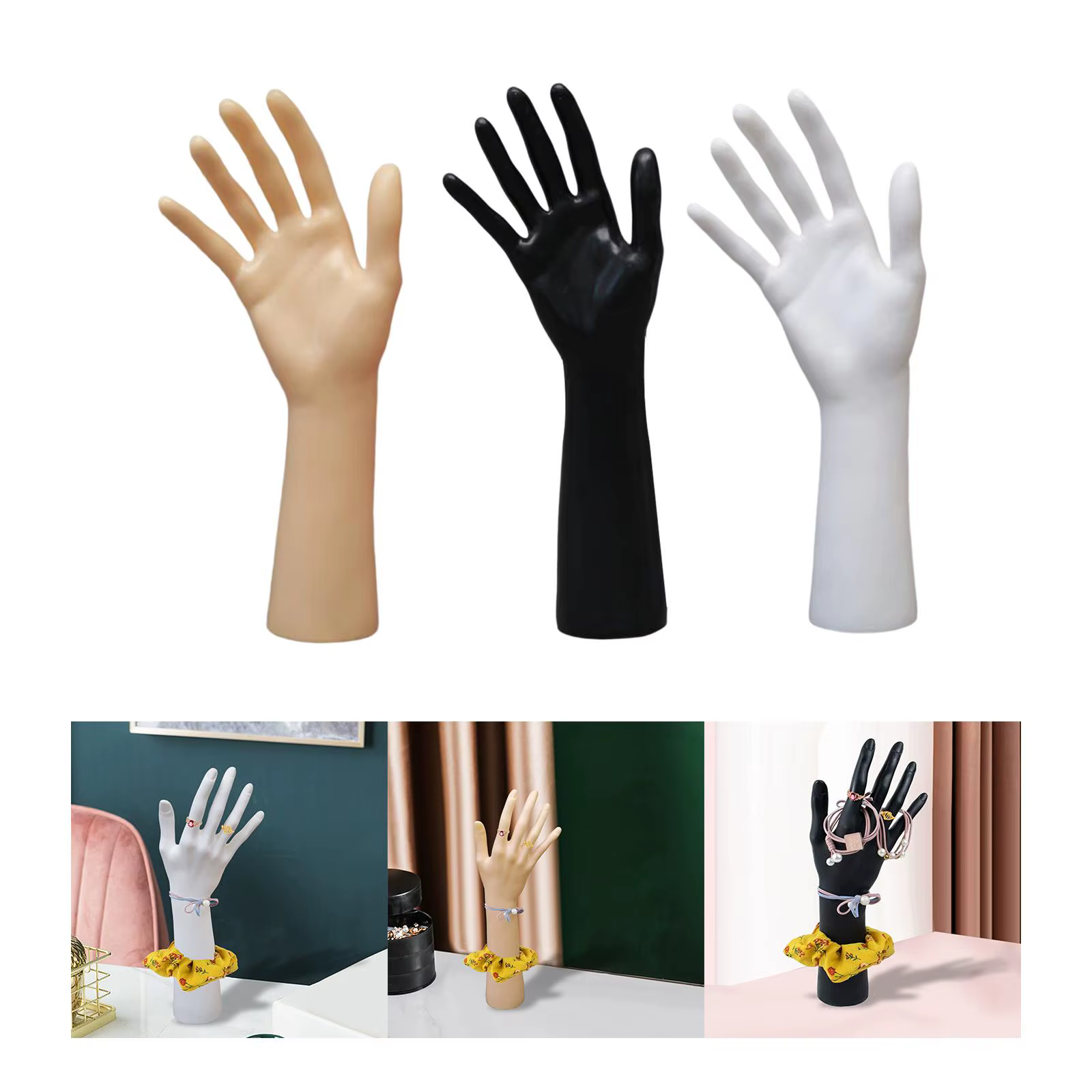 Mannequin main bijoux présentoir organisateur bras Long pour modèle de main