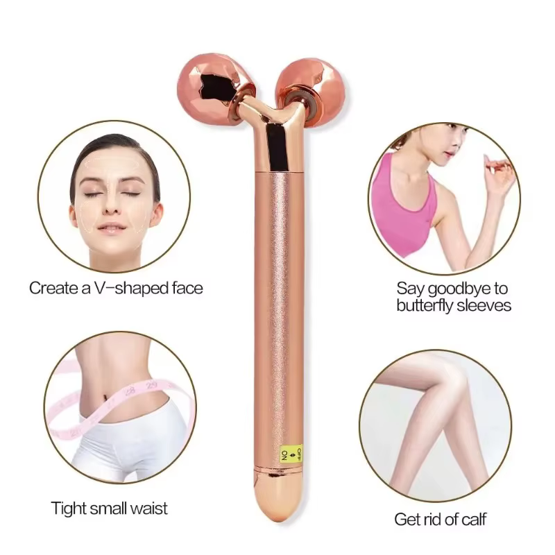Rouleau de beauté électrique vibrant pour le visage