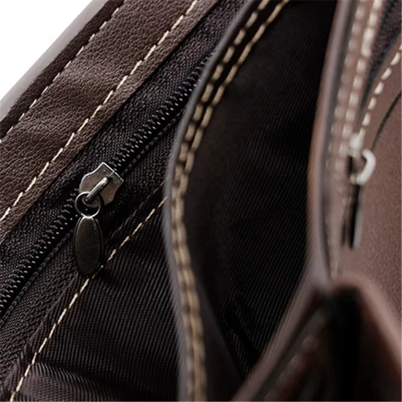 Portefeuille en cuir PU avec moraillon pour homme, porte-cartes de visite, sac à main court pour homme, sac d'argent, portefeuilles pour cartes de crédit