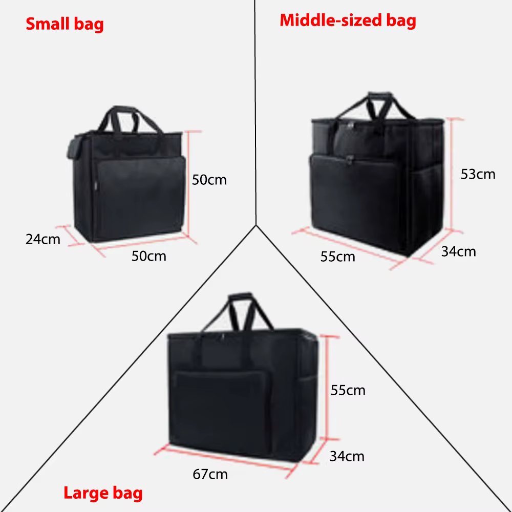 Sac d'ordinateur de jeu de bureau, mallette de voyage, sac de rangement pour ordinateur de jeu, processeur principal, moniteur et accessoires.