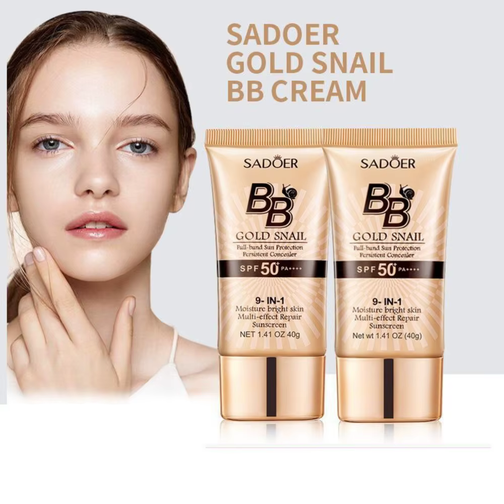 SADOER Crème BB Éclaircissante Anti-âge à la Bave d'Escargot