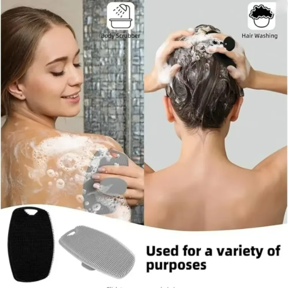 Brosse de nettoyage du corps en Silicone souple