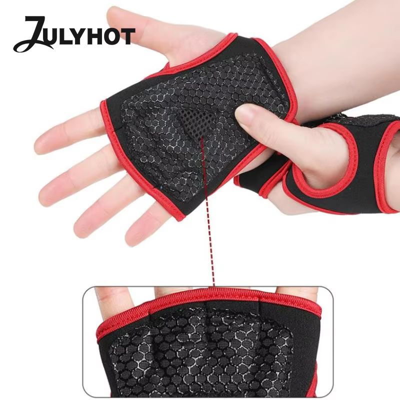 Protège-paumes pour la musculation, gants de fitness, gants d'entraînement pour la musculation, gants de musculation avec poignées pour haltères