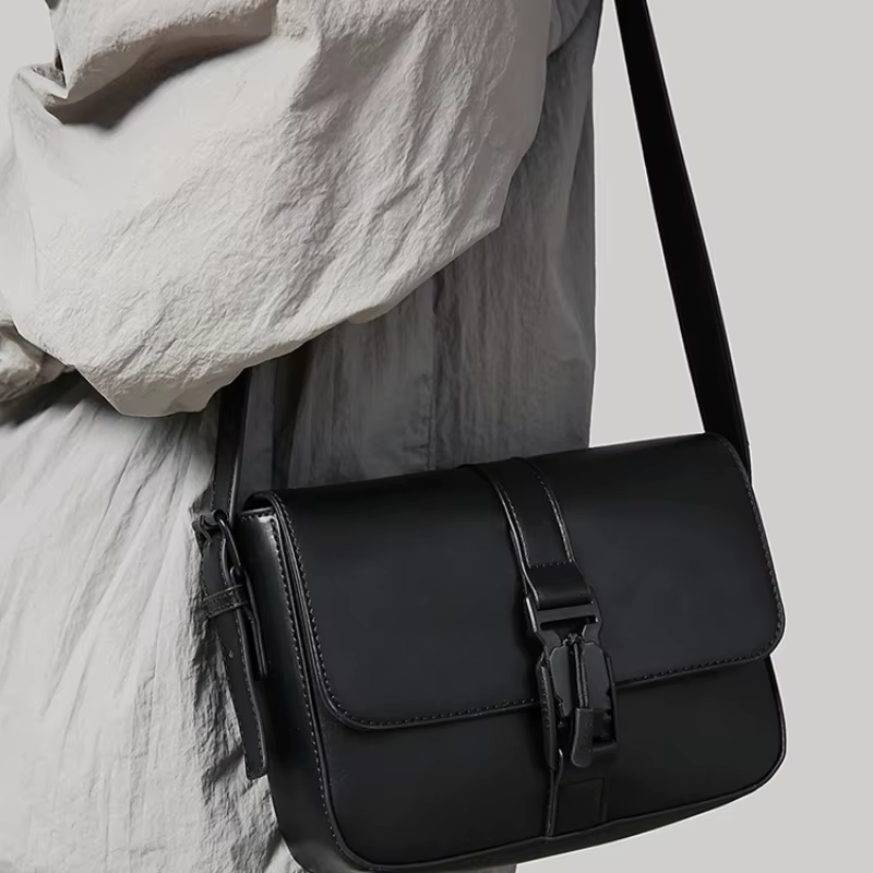 Sac à bandoulière de luxe en cuir PU pour homme et femme, sac messager de haute qualité, petit sac carré pour homme, sacs bandoulière 2026