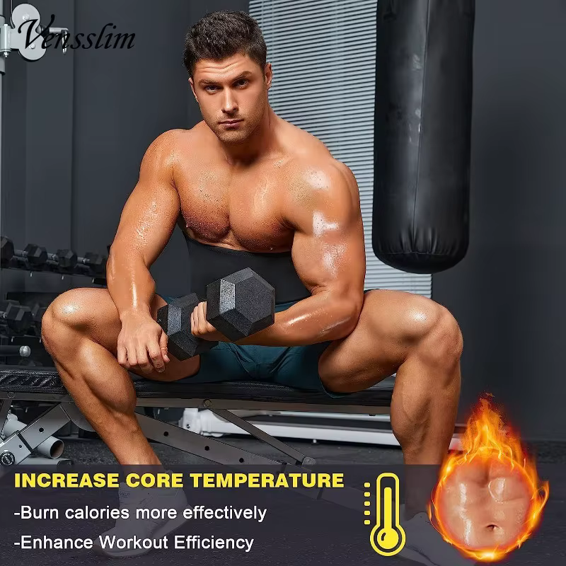 Hommes minceur corps Shaper Sauna sueur ceinture taille formateur Corsets ventre bande Sport