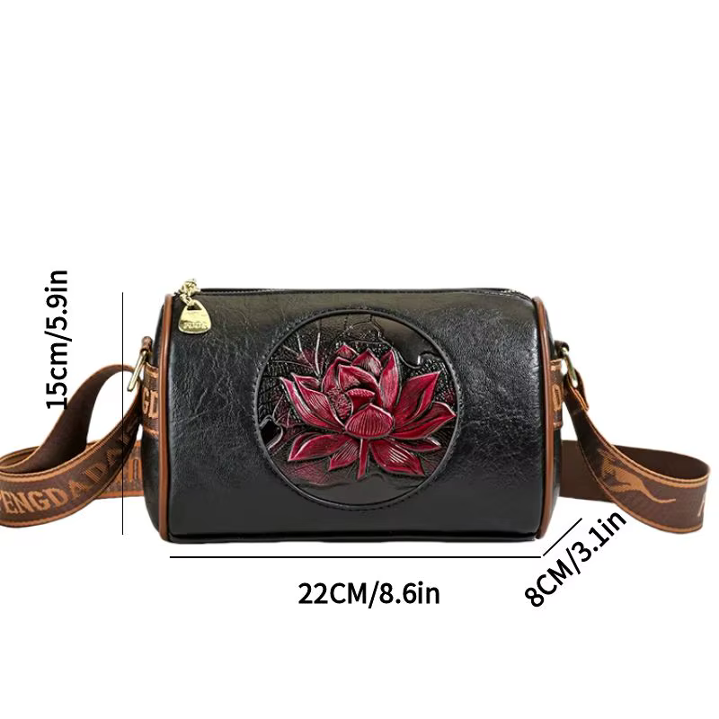 Sac à bandoulière décontracté pour femme, sac à main en cuir souple, sacs à bandoulière croisés pour femme, nouveau sac messager fourre-tout imprimé tendance pour femme