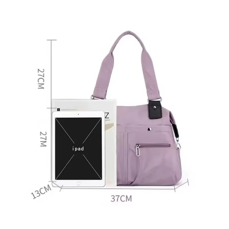 Sac fourre-tout sac à main sac à bandoulière pour femmes en Nylon imperméable grande capacité Shopping sac à bandoulière dames sacs de messager sacs à main