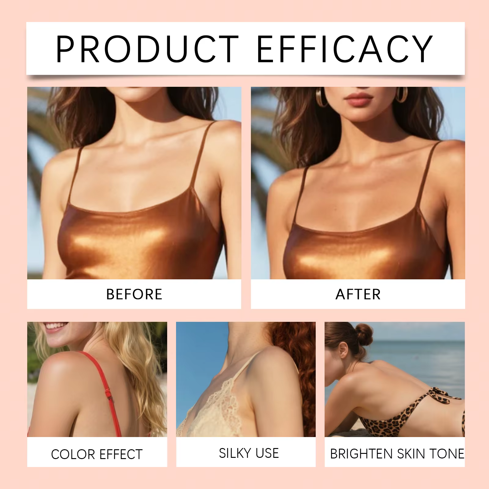 Gouttes de bronzage progressif en spray