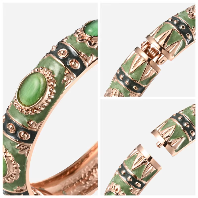 Bracelet en émail pour femmes, bracelet hawaïen indien cloisonné, bijoux africains, Bracelets à main pour femmes, cadeaux de créateurs bohème