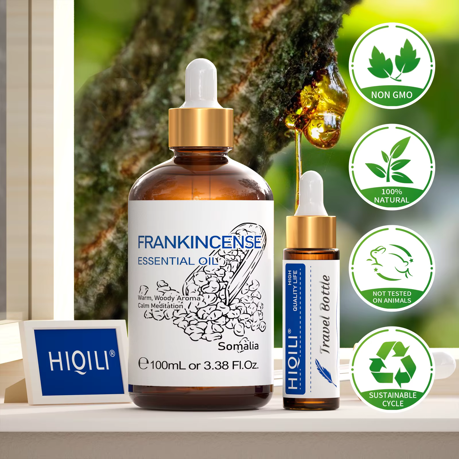 Huile Essentielle de Frankincense Premium HIQILI 100ML