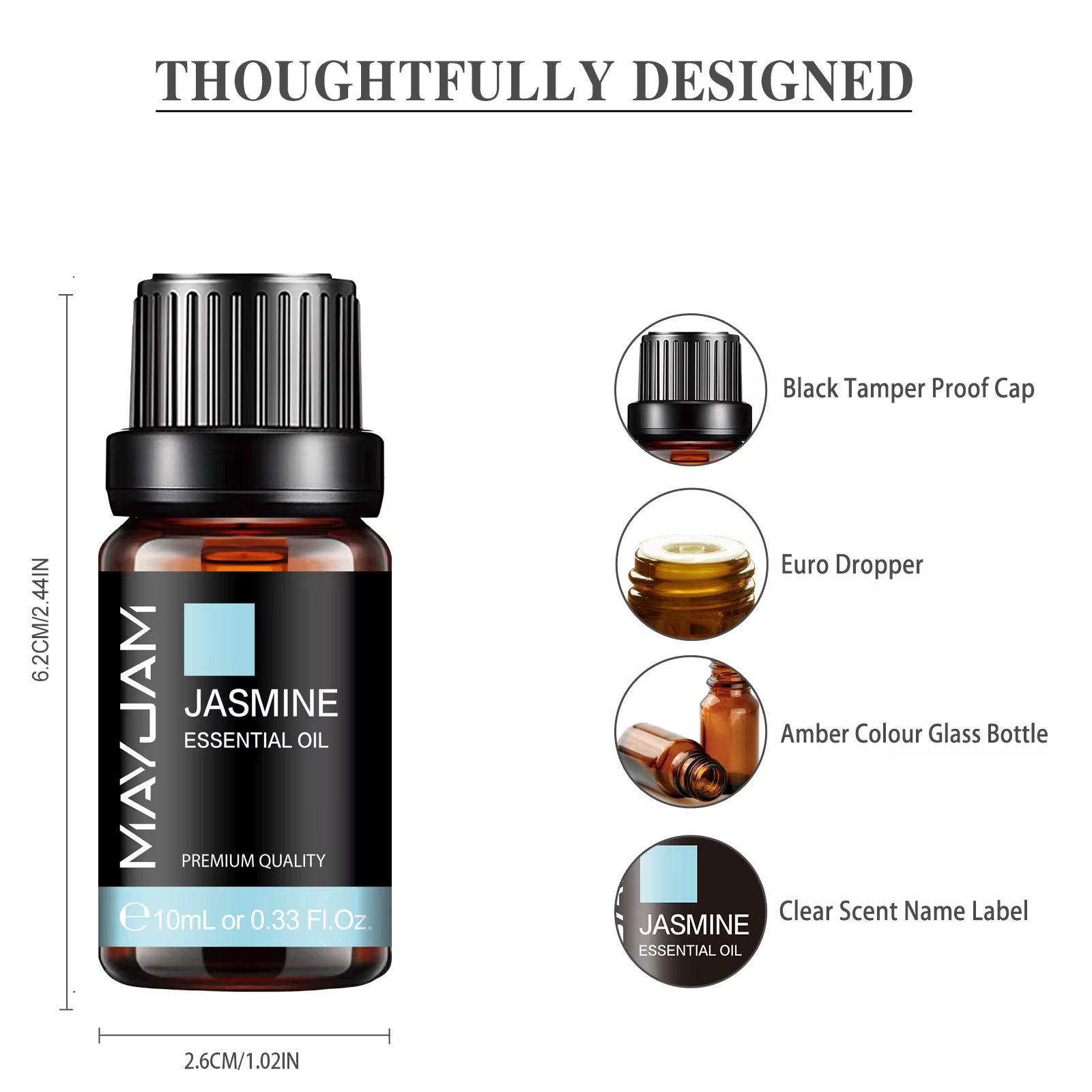 Diffuseur d'huiles essentielles de jasmin 10 ml