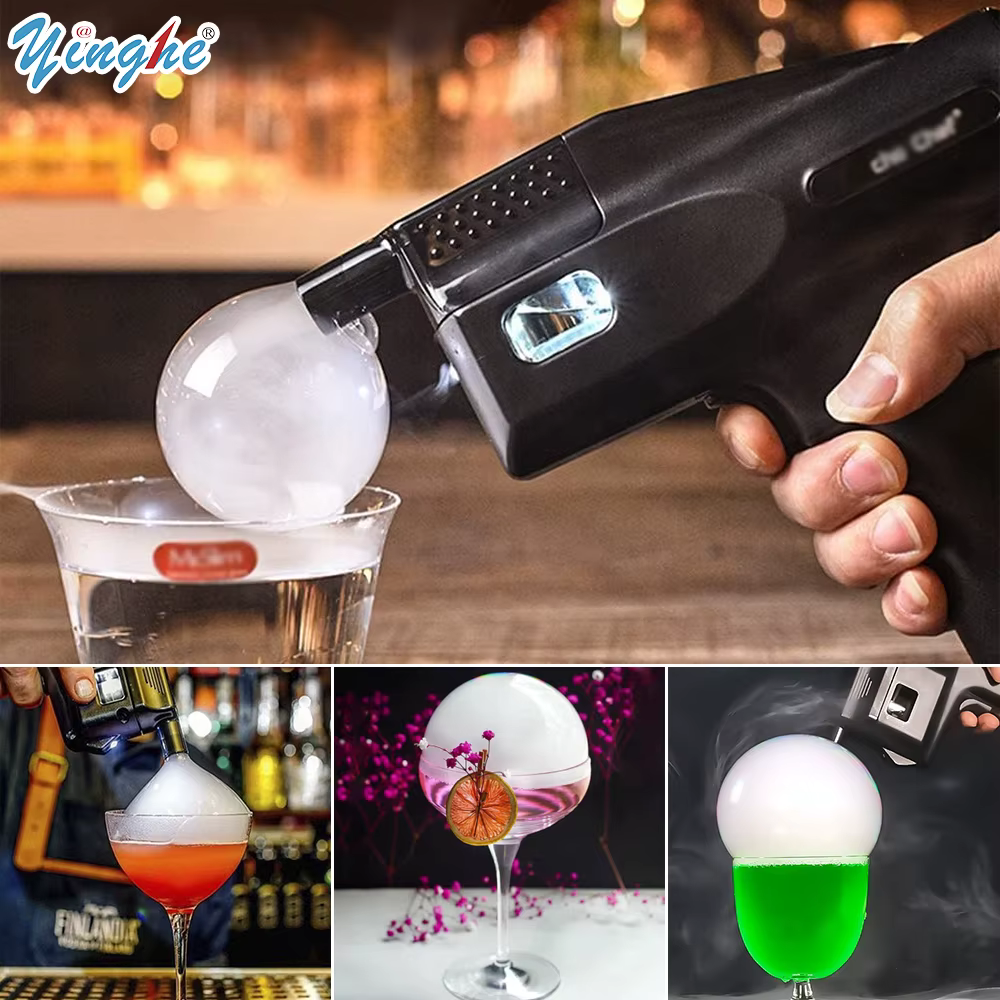 Pistolet à fumée pour cocktail, kit de fumoir à cocktail, fumoir à huile essentielle aux extraits d'herbes, bon pour les aliments fumés et les cocktails