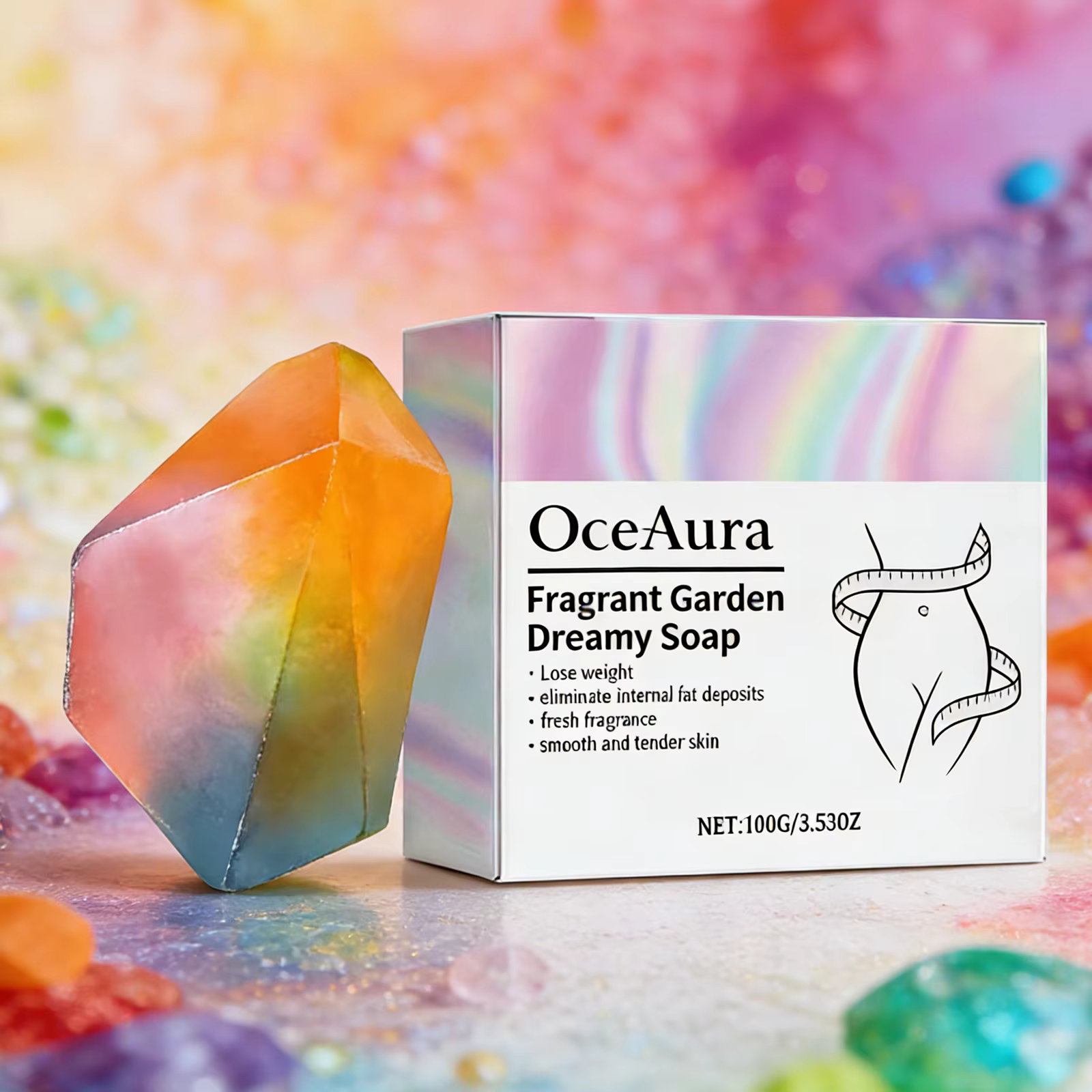Savon OCEAURA Jardin Parfumé Rêveur Nettoyage en Profondeur et Élimination Efficace de la Saleté