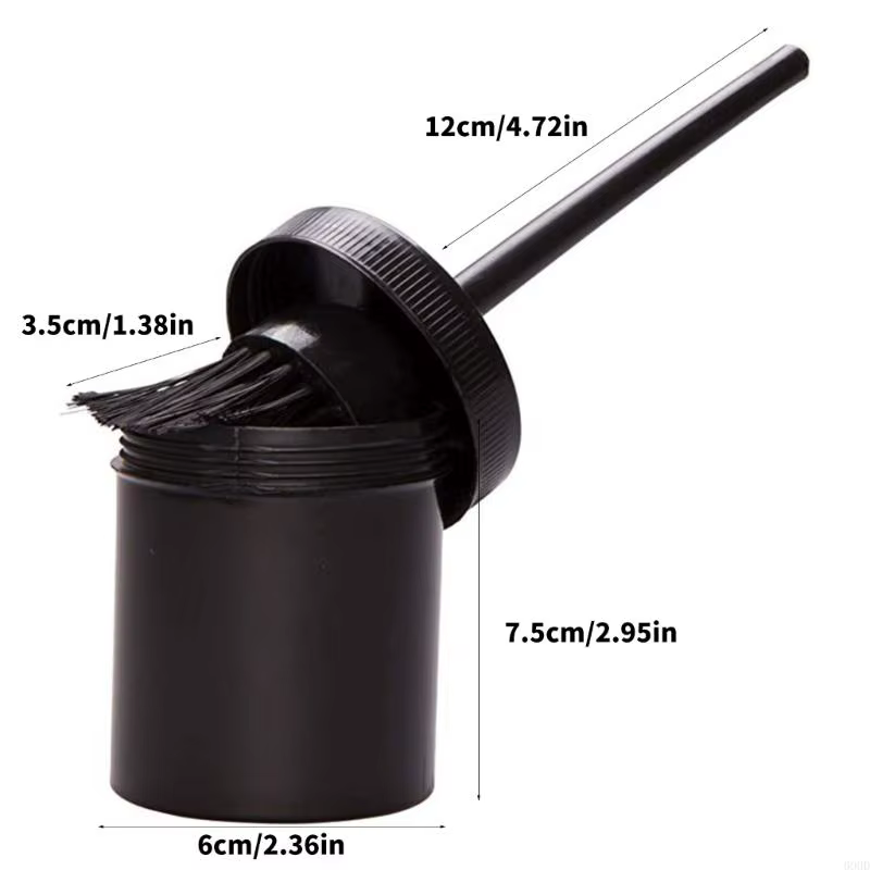 Brosse à huile pour sabots cheval, anti-fuite, brosse à graisse, outil nettoyage pour toilettage efficace une 69HD