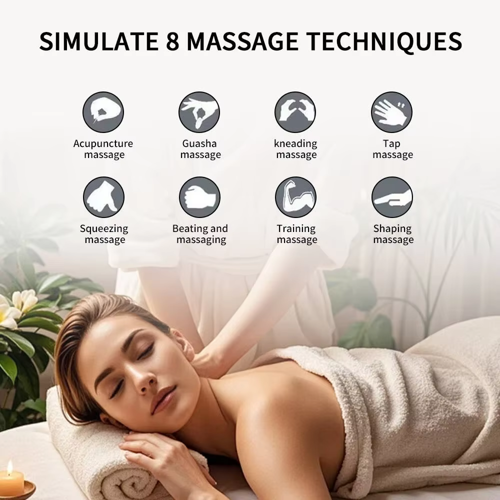 Gants de massage EMS pour le raffermissement de la peau et le contour du corps