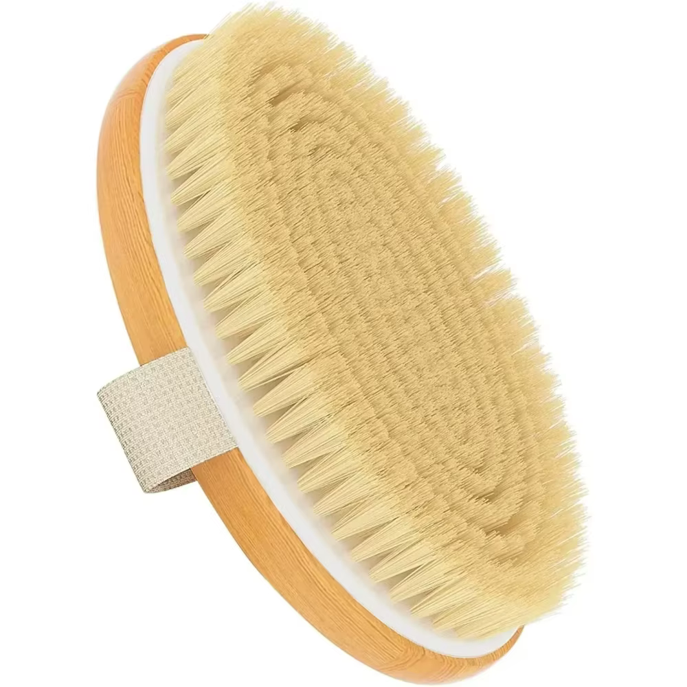 Brosse exfoliante en bois pour le corps