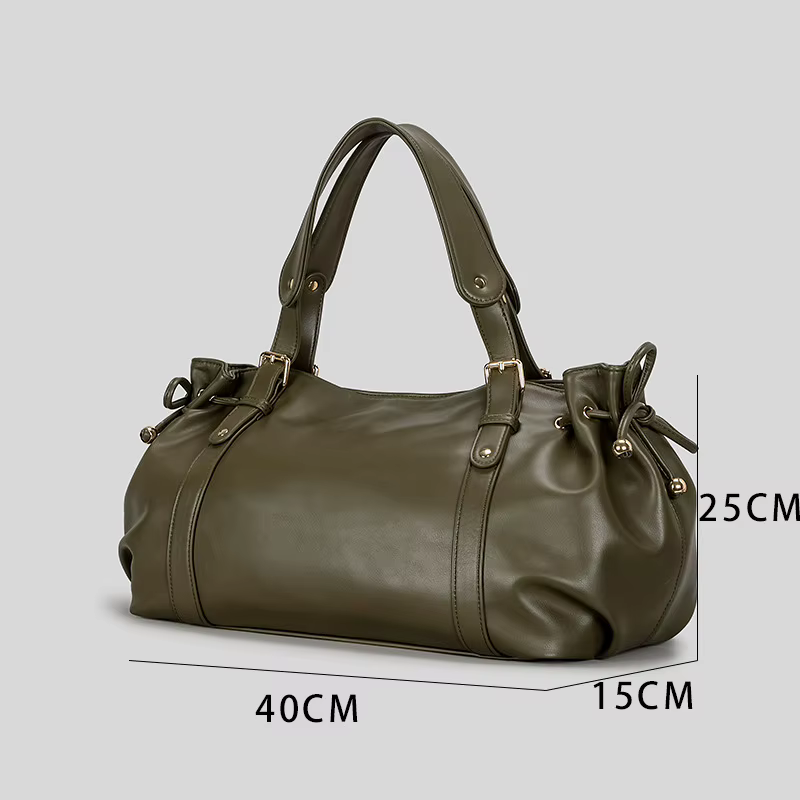 Sac à main vintage pour femme, nouveau design de luxe, sac à bandoulière pour un style quotidien, sac fourre-tout de couleur unie