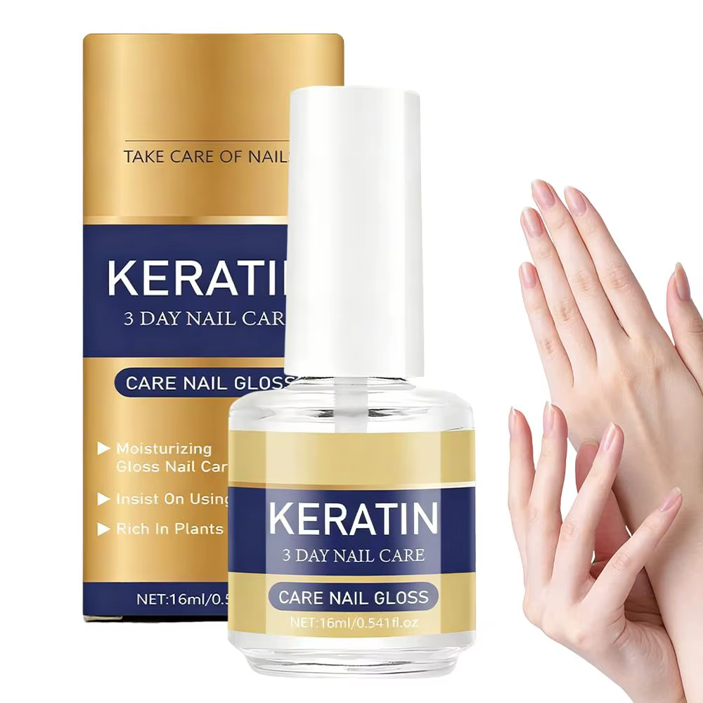 Huile de soin des ongles à la kératine 3 jours (1/3/5 pièces) – Traitement hydratant et brillant