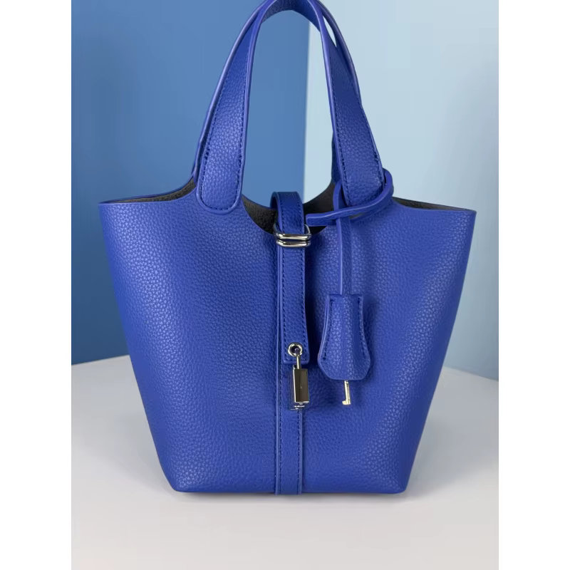 Sac à main pour femme en cuir souple, élégant et grande capacité, sac mère-enfant, sac à main de style panier, sac seau, shou