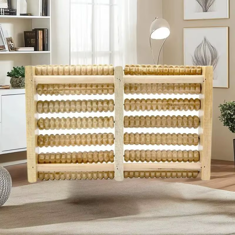 Rouleau de Massage des pieds en bois