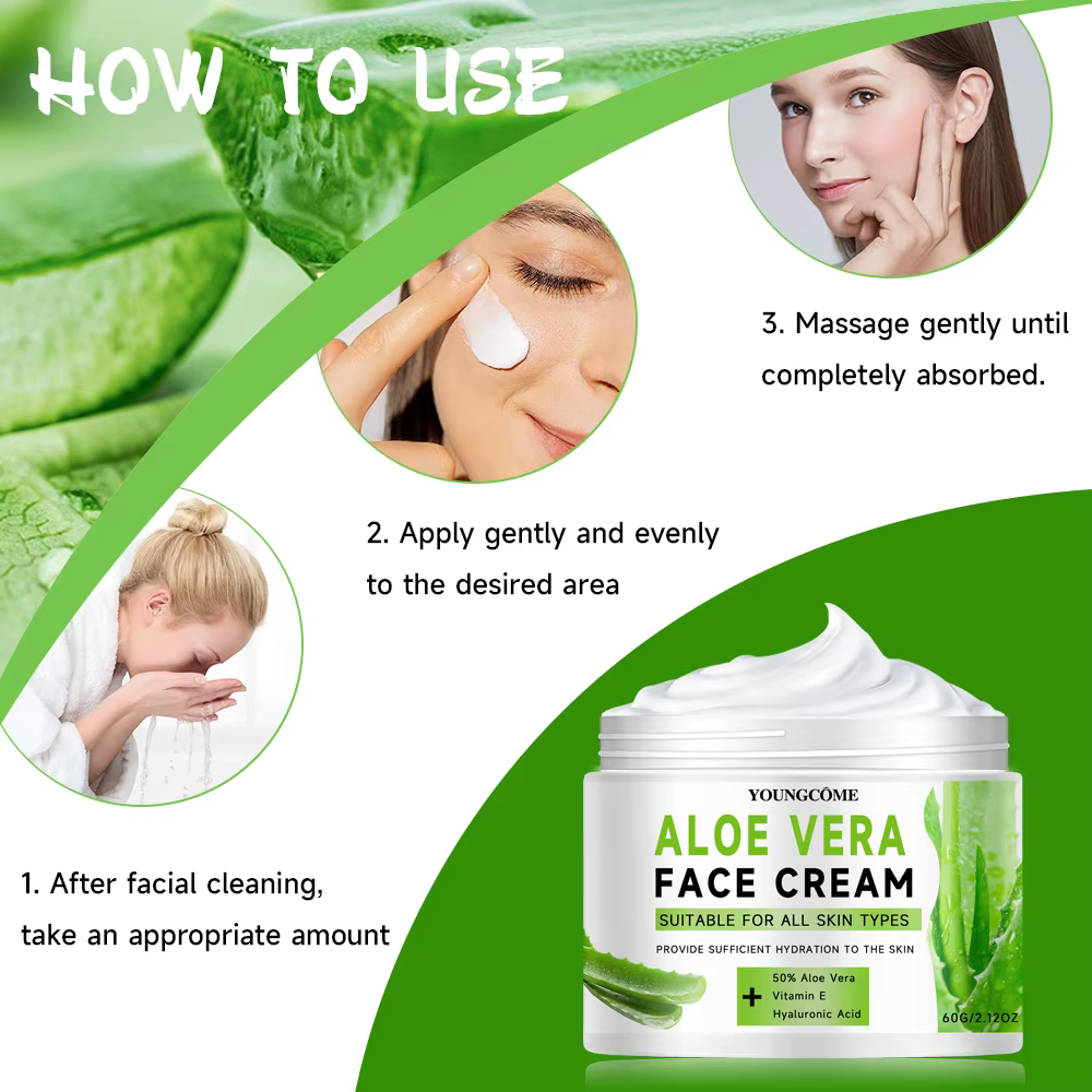 Aloe Vera hydratant visage Anti-rides vieillissement fouetté soin de la peau