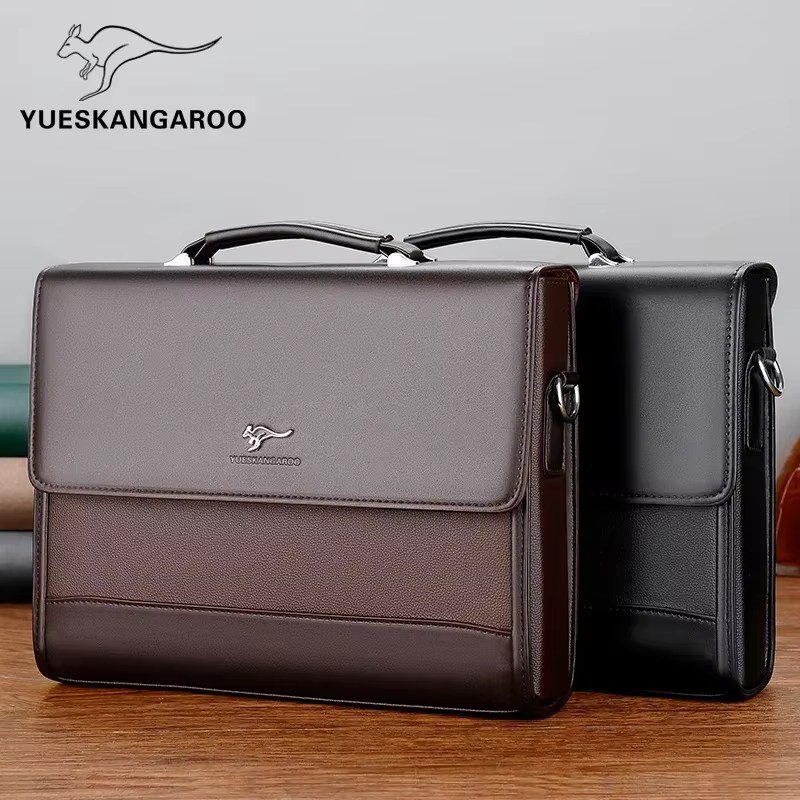 Sacs à main en cuir Pu pour hommes, fourre-tout, porte-documents d'affaires, sac à bandoulière de marque pour ordinateur portable, organisateur pour Documents, 2026