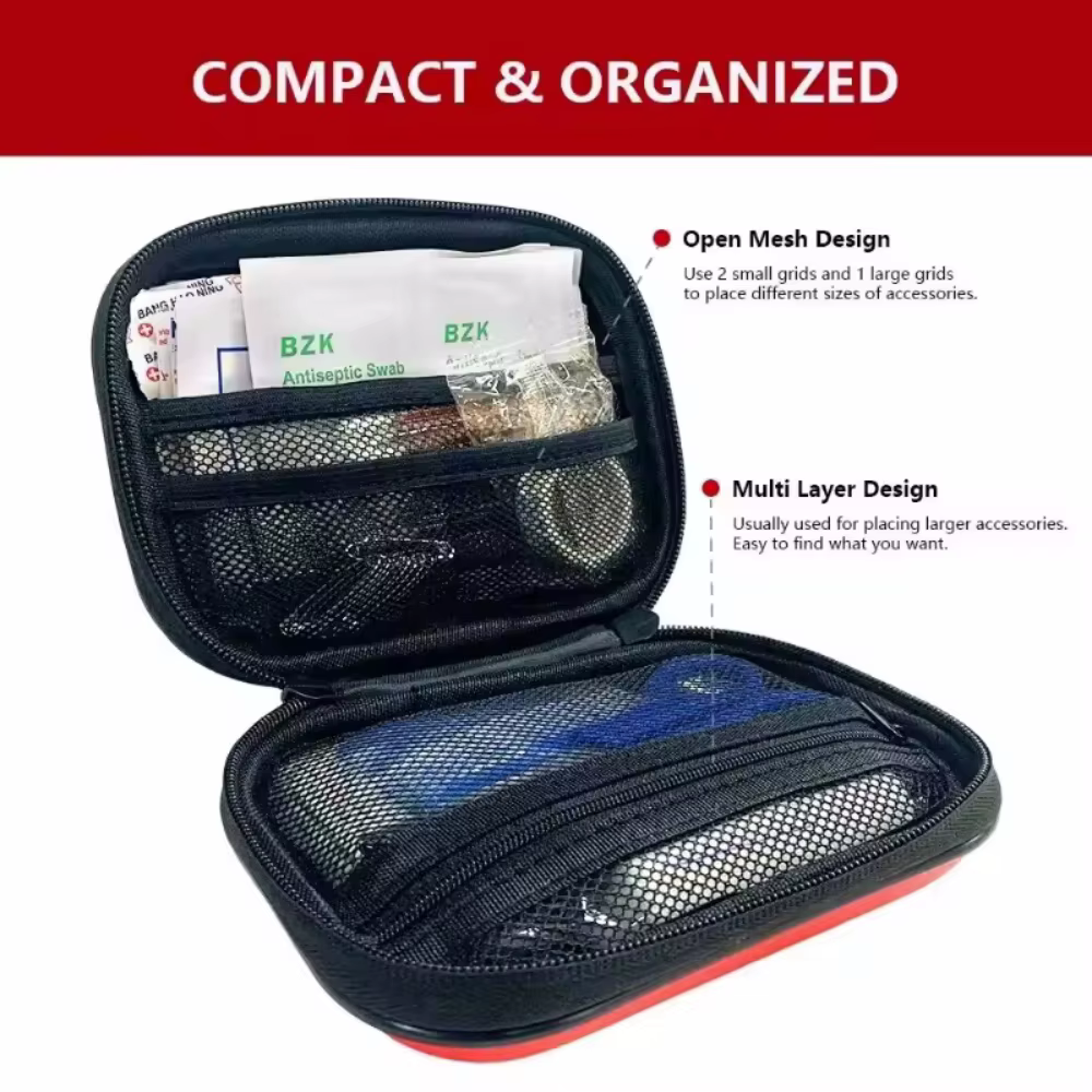 Trousse de premiers secours vide, boîte de rangement pour premiers secours, petite trousse de premiers secours étanche, protégez vos proches, idéale pour la maison, le bureau, la voiture