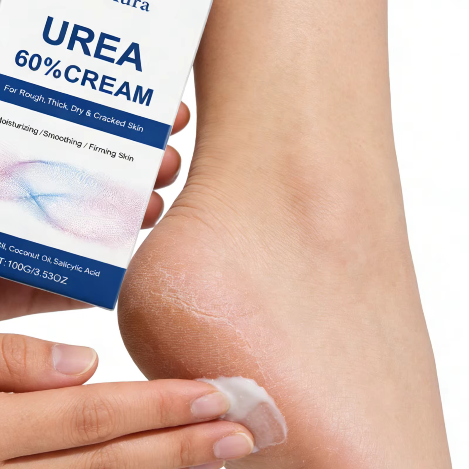 Crème pour les pieds à l'urée OceAura 60% hydratante longue durée