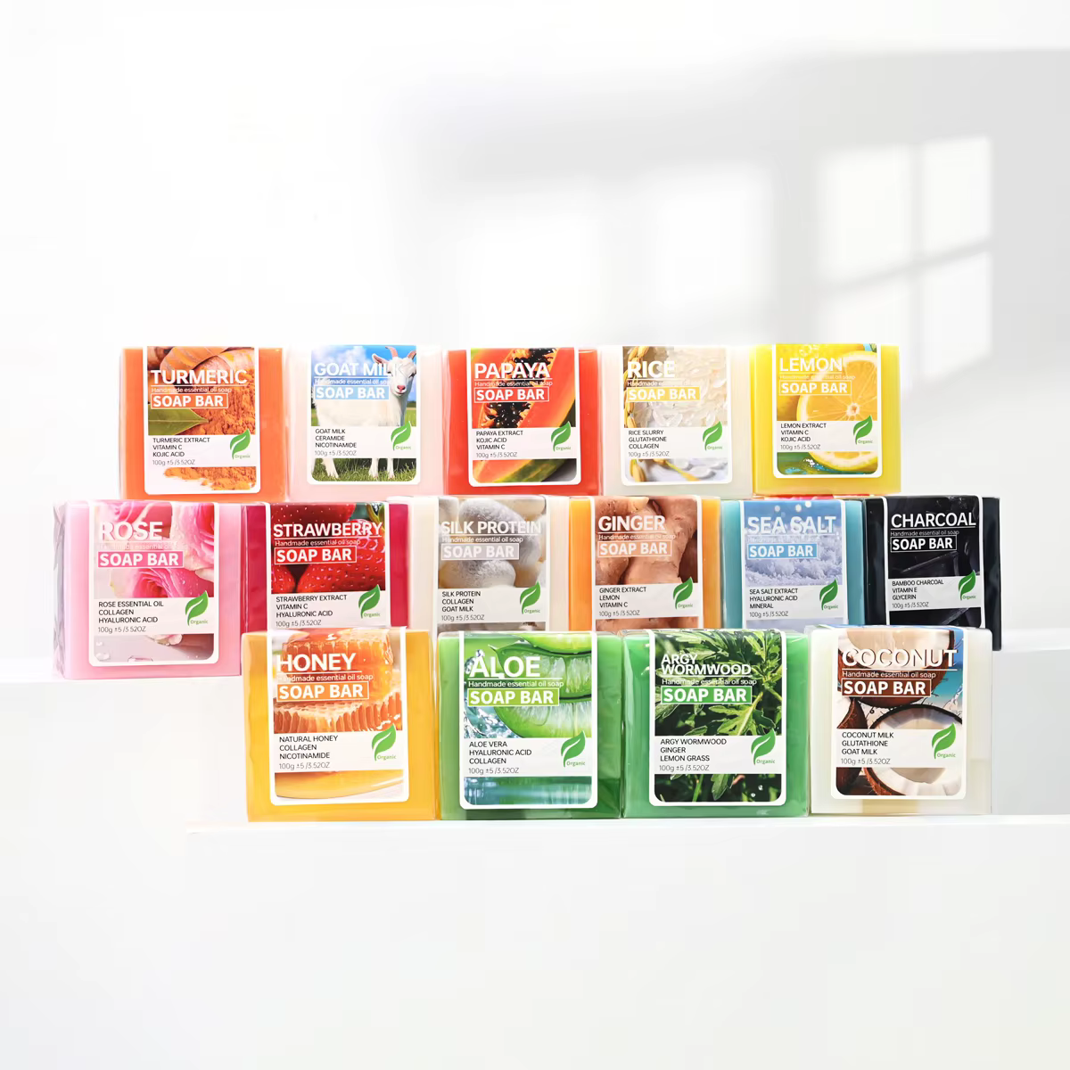 Savon artisanal brossé à protéines de soie 100G