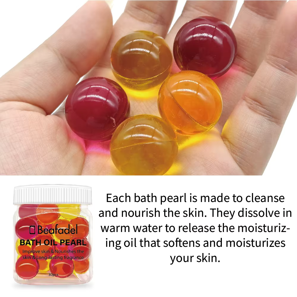 Perles d'Huile de Bain pour Peau Sèche